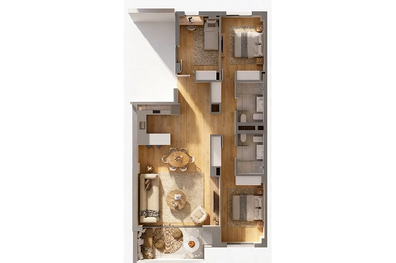 Apartment in Palma De Mallorca zu verkaufen, Wohnfläche 105 m², Grundstück 114 m², 3 Schlafzimmer, 2 Badezimmer, ref.: TW-COR-39,-PALMA-23