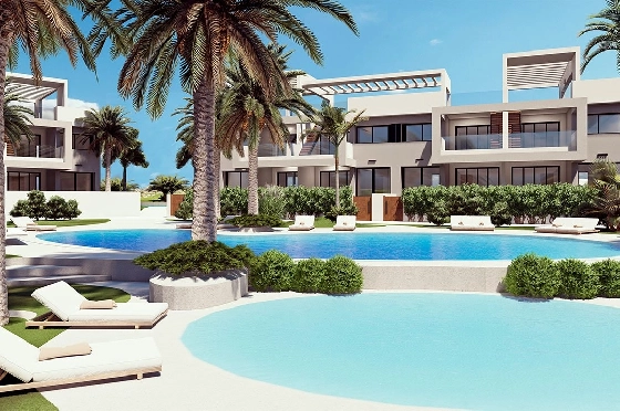 Erdgeschoss Apartment in Torrevieja zu verkaufen, Wohnfläche 131 m², Zustand Erstbezug, 2 Schlafzimmer, 2 Badezimmer, Pool, ref.: HA-TON-221-A01-9