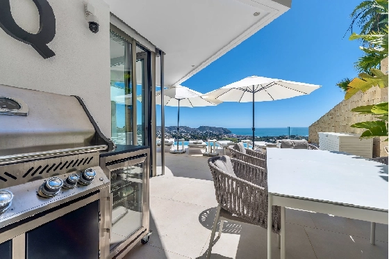 Villa in Moraira zu verkaufen, Wohnfläche 370 m², Baujahr 2022, Klimaanlage, Grundstück 813 m², 4 Schlafzimmer, 4 Badezimmer, Pool, ref.: AM-12683DR-12