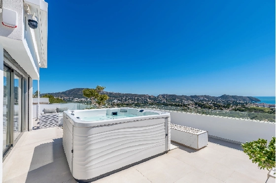 Villa in Moraira zu verkaufen, Wohnfläche 370 m², Baujahr 2022, Klimaanlage, Grundstück 813 m², 4 Schlafzimmer, 4 Badezimmer, Pool, ref.: AM-12683DR-18