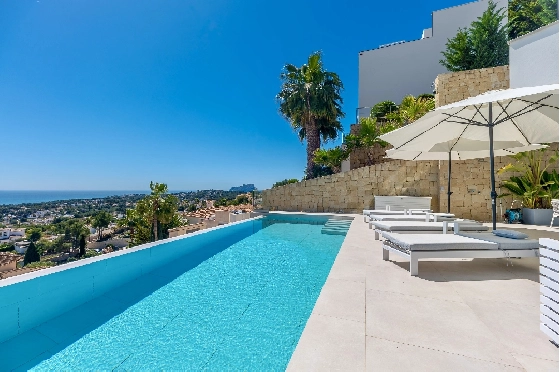 Villa in Moraira zu verkaufen, Wohnfläche 370 m², Baujahr 2022, Klimaanlage, Grundstück 813 m², 4 Schlafzimmer, 4 Badezimmer, Pool, ref.: AM-12683DR-36