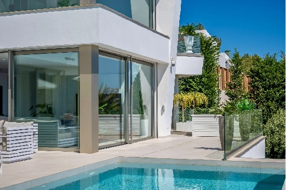 Villa in Moraira zu verkaufen, Wohnfläche 370 m², Baujahr 2022, Klimaanlage, Grundstück 813 m², 4 Schlafzimmer, 4 Badezimmer, Pool, ref.: AM-12683DR-46