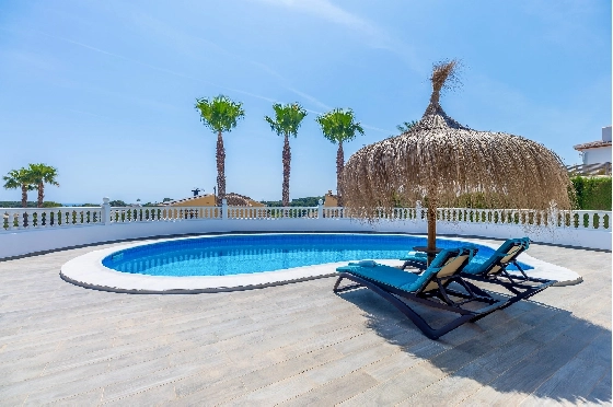 Villa in Moraira zu verkaufen, Wohnfläche 290 m², Baujahr 2003, + Ofen, Klimaanlage, Grundstück 847 m², 3 Schlafzimmer, 3 Badezimmer, Pool, ref.: AM-12692DR-16