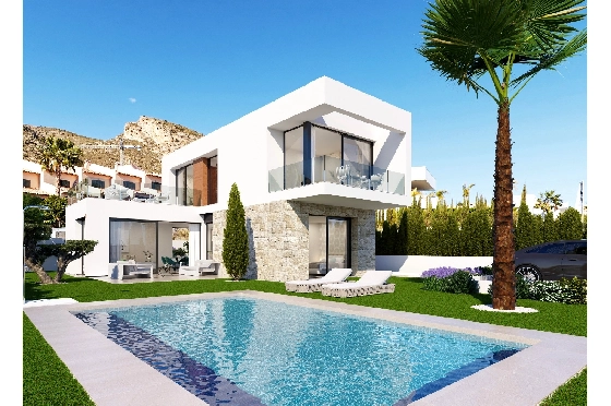 Villa in Finestrat zu verkaufen, Wohnfläche 157 m², Grundstück 517 m², 3 Schlafzimmer, 3 Badezimmer, Pool, ref.: CPS-ESPH995-1