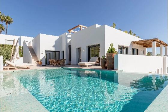 Villa in Moraira zu verkaufen, Wohnfläche 347 m², Baujahr 2025, Klimaanlage, Grundstück 852 m², 4 Schlafzimmer, 5 Badezimmer, Pool, ref.: AM-12704DA-44