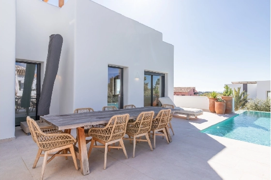 Villa in Moraira zu verkaufen, Wohnfläche 347 m², Baujahr 2025, Klimaanlage, Grundstück 852 m², 4 Schlafzimmer, 5 Badezimmer, Pool, ref.: AM-12704DA-49