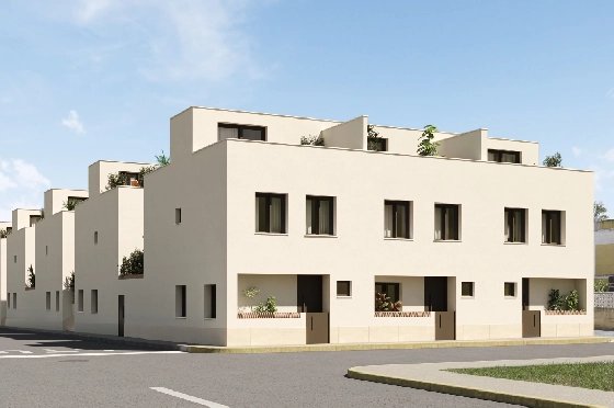 Eck-Reihenhaus in Els Poblets zu verkaufen, Wohnfläche 93 m², Grundstück 52 m², 3 Schlafzimmer, 2 Badezimmer, ref.: IV-SV7-4