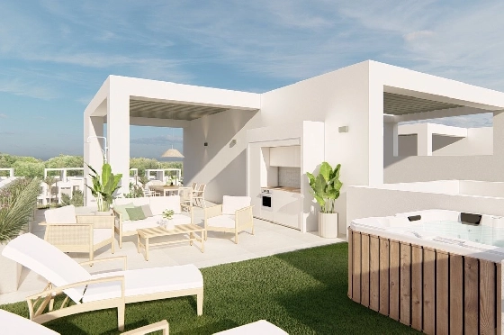 Penthouse Apartment in Los Alcazares zu verkaufen, Wohnfläche 150 m², Zustand Erstbezug, Klimaanlage, 2 Schlafzimmer, 2 Badezimmer, Pool, ref.: HA-LAN-480-A02-21