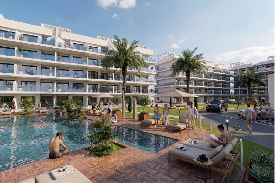Penthouse Apartment in Guardamar del Segura zu verkaufen, Wohnfläche 182 m², Zustand Erstbezug, 3 Schlafzimmer, 2 Badezimmer, Pool, ref.: HA-GUN-439-A04-1