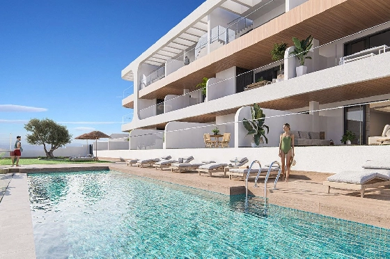 Etagen Apartment in Benijofar zu verkaufen, Wohnfläche 103 m², Zustand Erstbezug, 3 Schlafzimmer, 2 Badezimmer, Pool, ref.: HA-BNN-319-A01-1