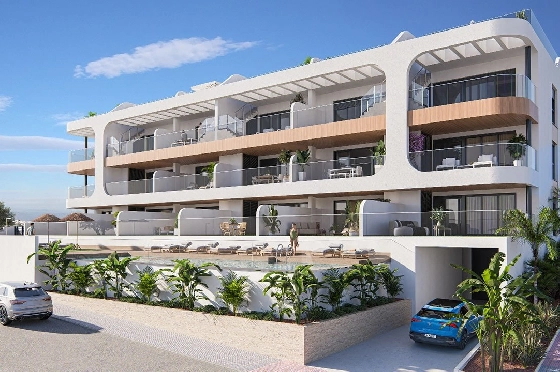Etagen Apartment in Benijofar zu verkaufen, Wohnfläche 103 m², Zustand Erstbezug, 3 Schlafzimmer, 2 Badezimmer, Pool, ref.: HA-BNN-319-A01-3