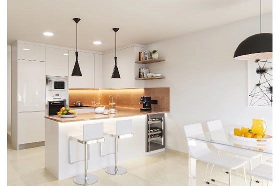 Doppelhaushälfte in San Fulgencio zu verkaufen, Wohnfläche 108 m², Zustand Erstbezug, Klimaanlage, Grundstück 245 m², 3 Schlafzimmer, 2 Badezimmer, Pool, ref.: HA-MAN-301-D01-4