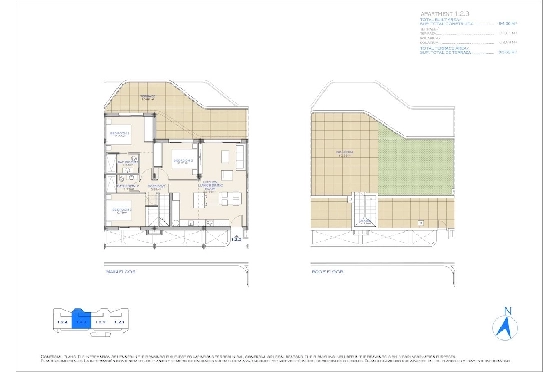 Penthouse Apartment in Los Alcazares zu verkaufen, Wohnfläche 188 m², Zustand Erstbezug, 3 Schlafzimmer, 2 Badezimmer, Pool, ref.: HA-LAN-492-A02-20